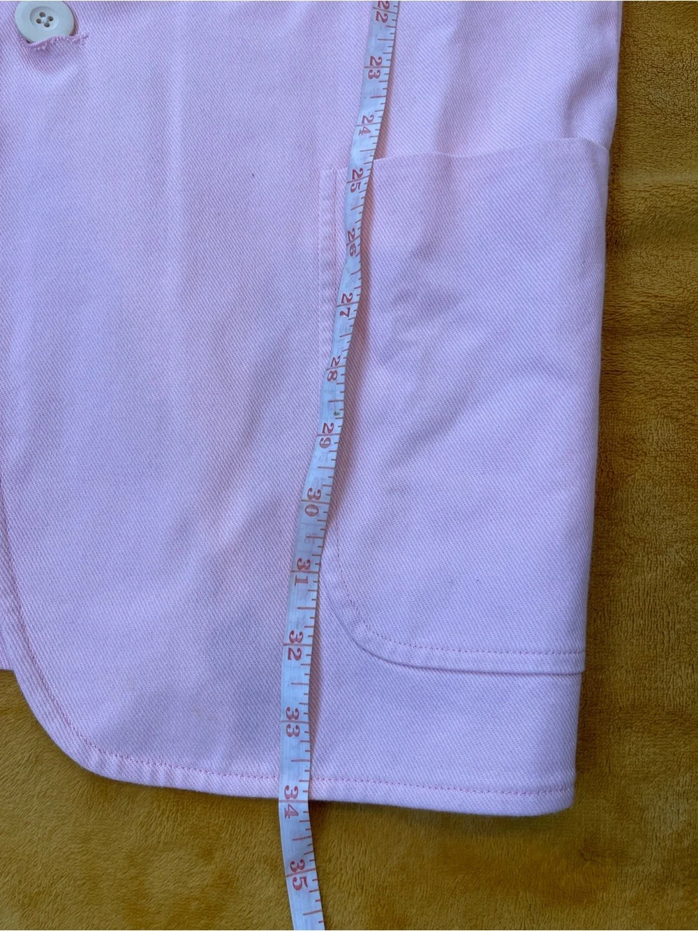 Rowing Blazers Light Pink Cotton Jacket with Label Detail